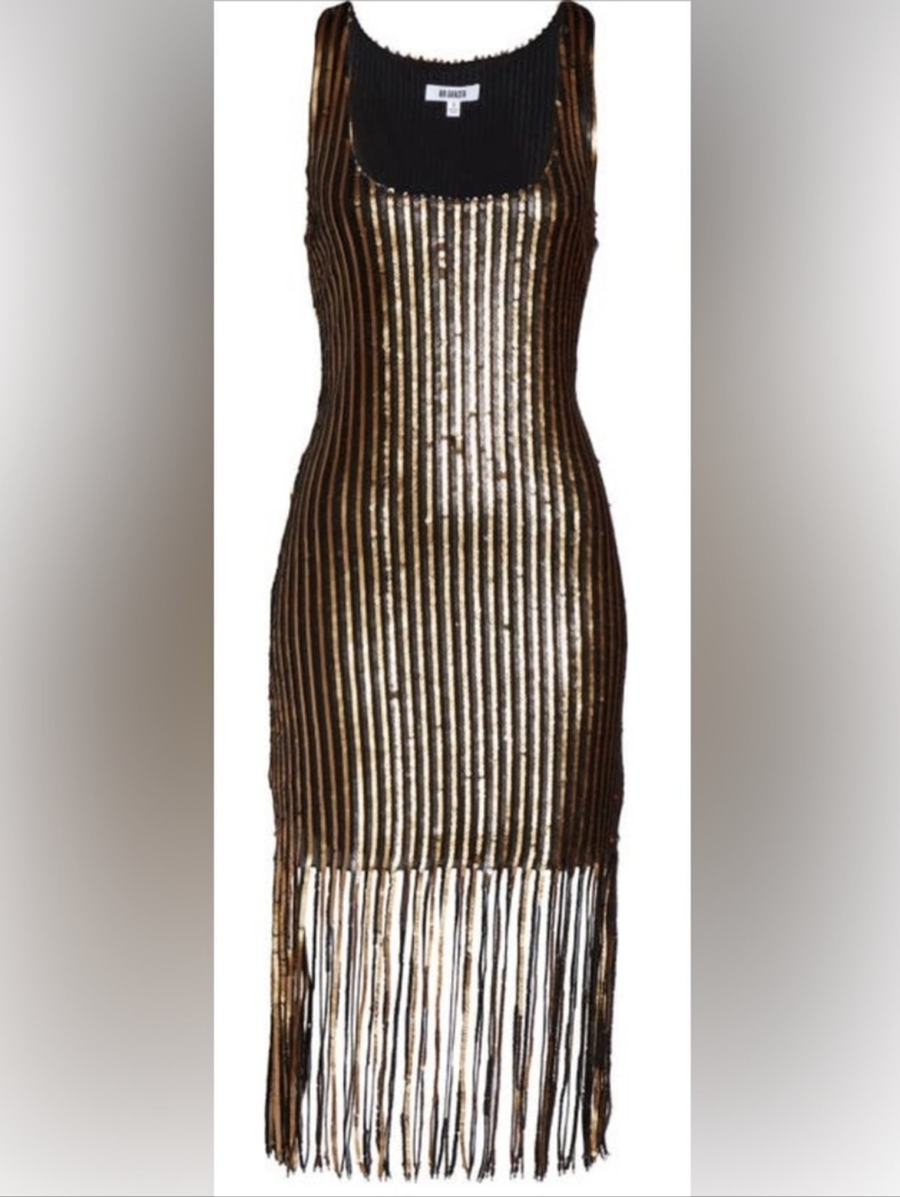 Steve Madden Sequin Fringe Sleeveless Sheath Dress